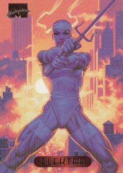 #34 Elektra - 1994 Fleer Marvel Masterpieces Hildebrandt Brothers