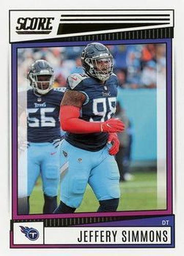 #34 Jeffery Simmons - Tennessee Titans - 2022 Score Football