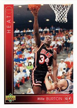 #34 Willie Burton - Miami Heat - 1993-94 Upper Deck Basketball