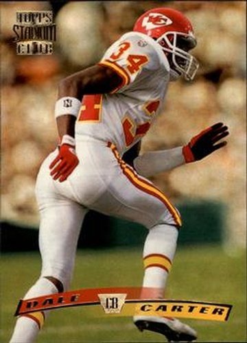 #34 Dale Carter - Kansas City Chiefs - 1996 Stadium Club Football
