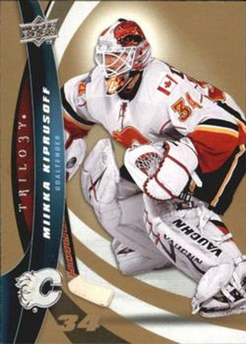 #34 Miikka Kiprusoff - Calgary Flames - 2009-10 Upper Deck Trilogy Hockey