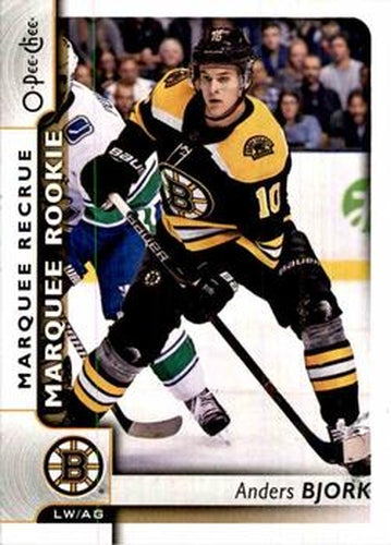 #634 Anders Bjork - Boston Bruins - 2017-18 O-Pee-Chee Hockey