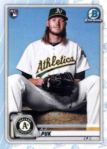#34b A.J. Puk - Oakland Athletics - 2020 Bowman Chrome Baseball