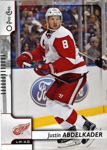 #350 Justin Abdelkader - Detroit Red Wings - 2017-18 O-Pee-Chee Hockey