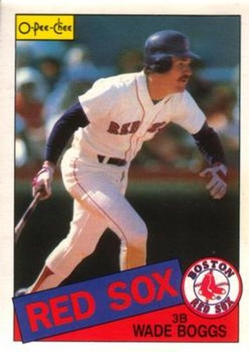 #350 Wade Boggs - Boston Red Sox - 1985 O-Pee-Chee Baseball