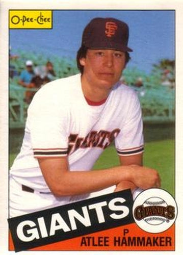 #351 Atlee Hammaker - San Francisco Giants - 1985 O-Pee-Chee Baseball