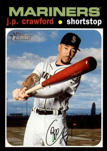 #353 J.P. Crawford - Seattle Mariners - 2020 Topps Heritage Baseball