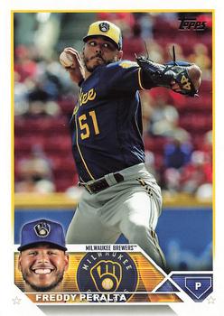 #353 Freddy Peralta - Milwaukee Brewers - 2023 Topps Baseball