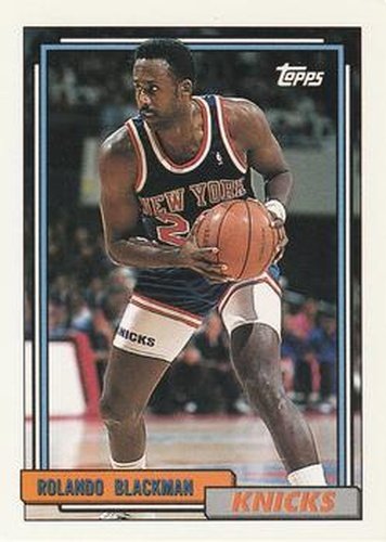 #355 Rolando Blackman - New York Knicks - 1992-93 Topps Basketball