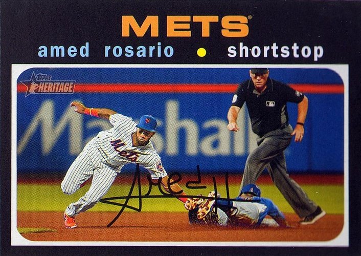 #355 Amed Rosario - New York Mets - 2020 Topps Heritage Baseball