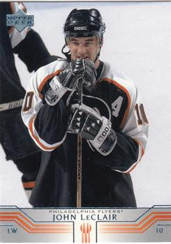 #356 John LeClair - Philadelphia Flyers - 2001-02 Upper Deck Hockey
