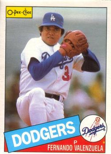 #357 Fernando Valenzuela - Los Angeles Dodgers - 1985 O-Pee-Chee Baseball