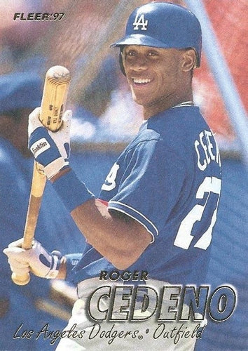 #358 Roger Cedeno - Los Angeles Dodgers - 1997 Fleer Baseball