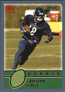 #358 Justin Gage - Chicago Bears - 2003 Topps Football