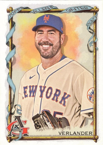 #358 Justin Verlander - New York Mets - 2023 Topps Allen & Ginter Baseball
