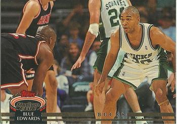 #358 Blue Edwards - Milwaukee Bucks - 1992-93 Stadium Club Basketball