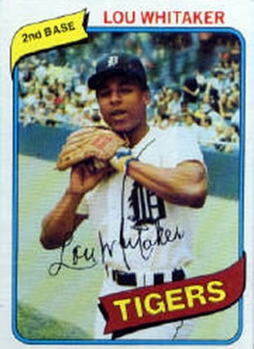 #358 Lou Whitaker - Detroit Tigers - 1980 Topps Baseball