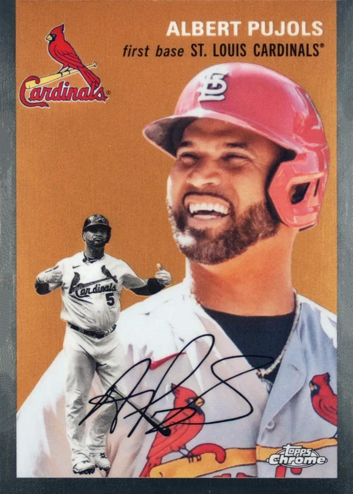 #359b Albert Pujols - St. Louis Cardinals - 2023 Topps Chrome Platinum Anniversary Baseball