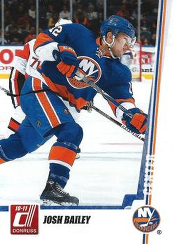 #35 Josh Bailey - New York Islanders - 2010-11 Donruss Hockey