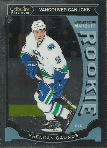 #M35 Brendan Gaunce - Vancouver Canucks - 2015-16 O-Pee-Chee Platinum - Marquee Rookies Hockey