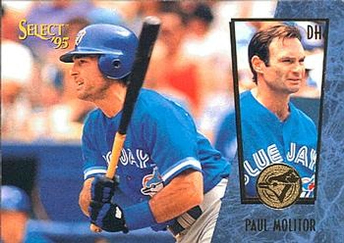 #35 Paul Molitor - Toronto Blue Jays - 1995 Select Baseball