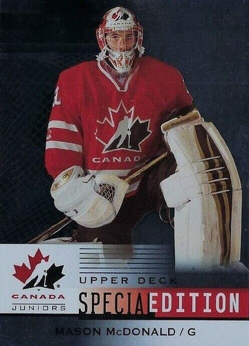 #SE-35 Mason McDonald - Canada - 2014 Upper Deck Team Canada Juniors - Special Edition Hockey