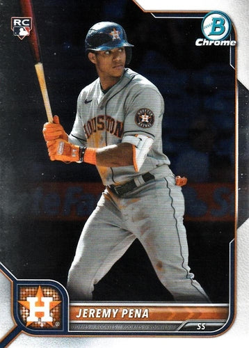 #35 Jeremy Pena - Houston Astros - 2022 Bowman Chrome Baseball