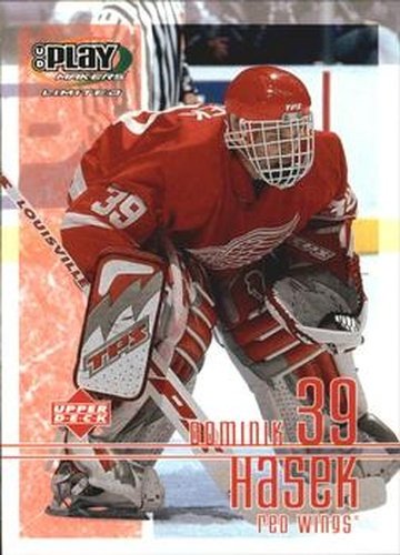 #35 Dominik Hasek - Detroit Red Wings - 2001-02 Upper Deck Playmakers Hockey