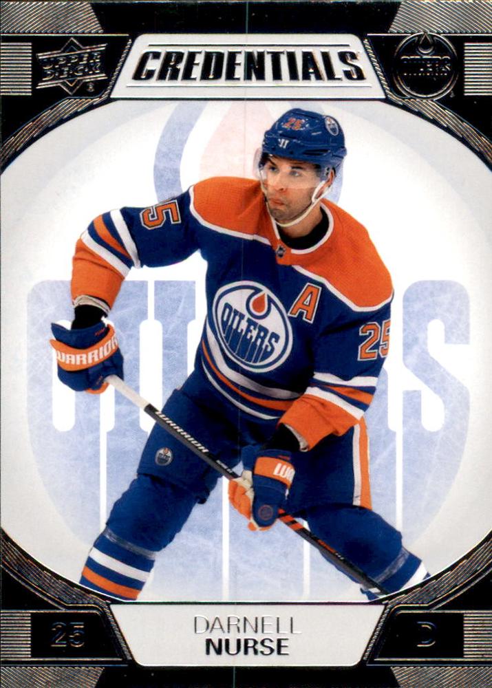 #35 Darnell Nurse - Edmonton Oilers - 2022-23 Upper Deck Credentials Hockey
