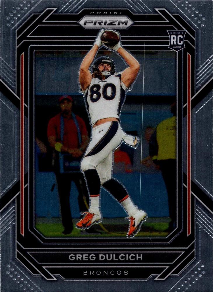 #360 Greg Dulcich - Denver Broncos - 2022 Panini Prizm Football