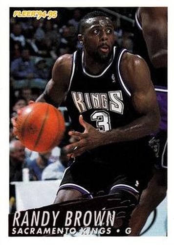 #362 Randy Brown - Sacramento Kings - 1994-95 Fleer Basketball