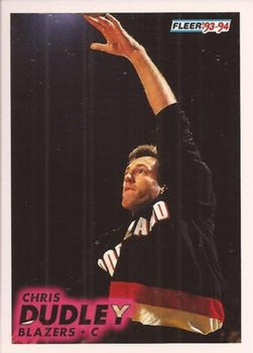 #362 Chris Dudley - Portland Trail Blazers - 1993-94 Fleer Basketball