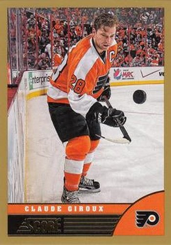 #363 Claude Giroux - Philadelphia Flyers - 2013-14 Score - Gold Hockey