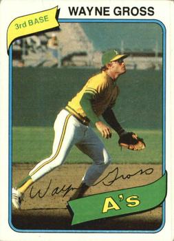 #363 Wayne Gross - Oakland Athletics - 1980 Topps Baseball