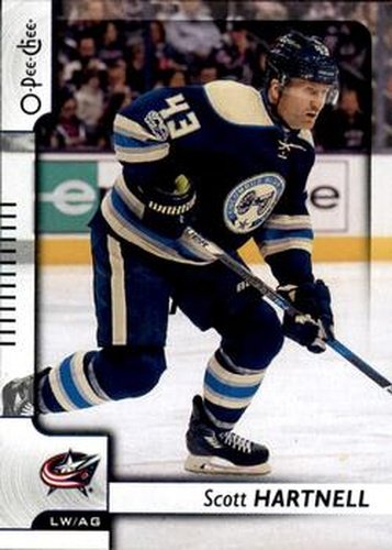 #364 Scott Hartnell - Columbus Blue Jackets - 2017-18 O-Pee-Chee Hockey