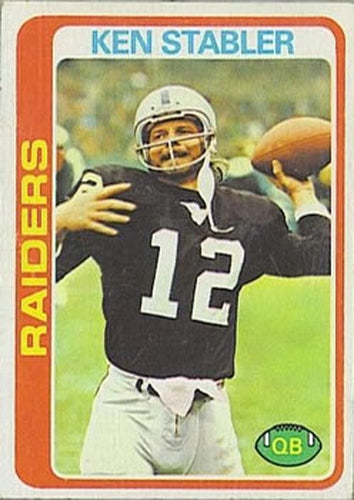 #365 Ken Stabler - Oakland Raiders - 1978 Topps Football