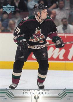 #365 Tyler Bouck - Phoenix Coyotes - 2001-02 Upper Deck Hockey