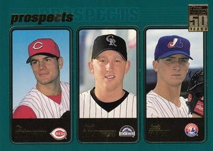 #365 Ty Howington / Josh Kalinowski / Josh Girdley - Cincinnati Reds / Colorado Rockies / Montreal Expos - 2001 Topps Baseball