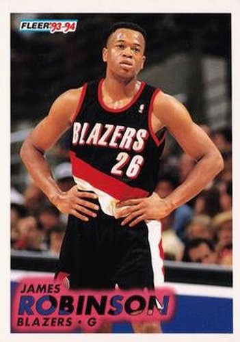 #365 James Robinson - Portland Trail Blazers - 1993-94 Fleer Basketball