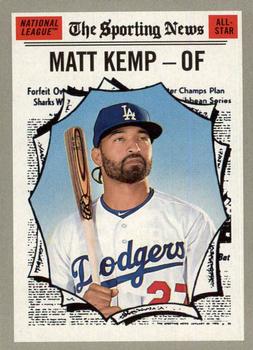 #366 Matt Kemp - Los Angeles Dodgers - 2019 Topps Heritage Baseball