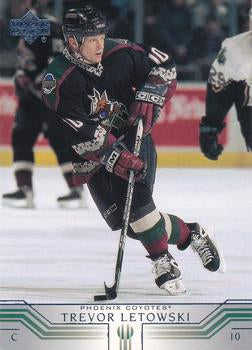 #367 Trevor Letowski - Phoenix Coyotes - 2001-02 Upper Deck Hockey