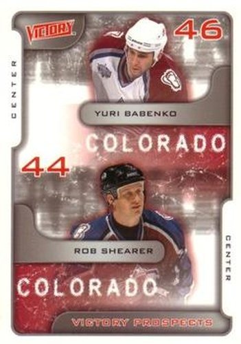 #367 Yuri Babenko / Rob Shearer - Colorado Avalanche - 2001-02 Upper Deck Victory Hockey
