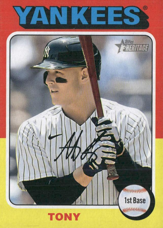 #367b Anthony Rizzo - New York Yankees - 2024 Topps Heritage Baseball