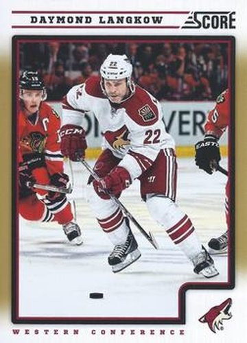 #368 Daymond Langkow - Phoenix Coyotes - 2012-13 Score - Gold Rush Hockey