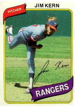 #369 Jim Kern - Texas Rangers - 1980 Topps Baseball