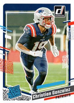 #369 Christian Gonzalez - New England Patriots - 2023 Donruss Football