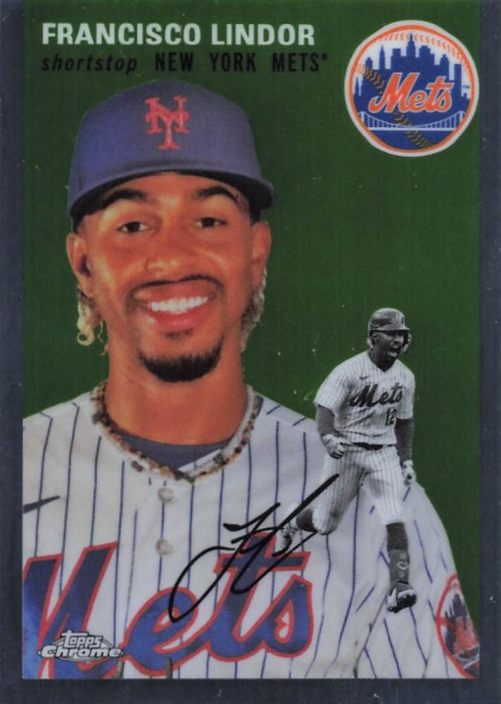#369 Francisco Lindor - New York Mets - 2023 Topps Chrome Platinum Anniversary Baseball