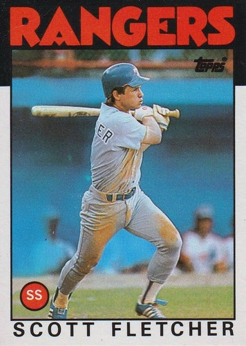#36T Scott Fletcher - Texas Rangers - 1986 Topps Traded Baseball