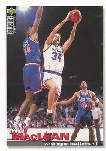 #36 Don MacLean - Washington Bullets - 1995-96 Collector's Choice Basketball