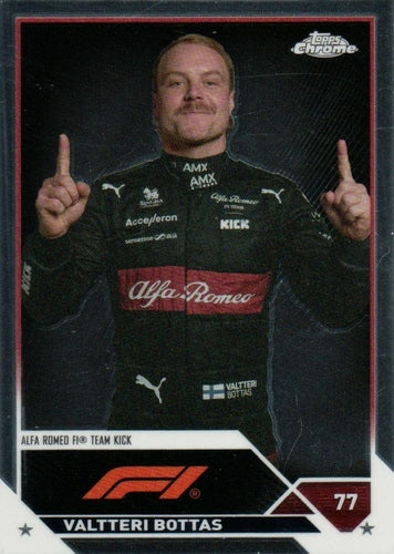 #36a Valtteri Bottas - Alfa Romeo F1 Team Kick - 2023 Topps Chrome Formula 1 Racing